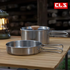 2Pcs Camping picnic Pan Pot Stainless Steel Cookware Set