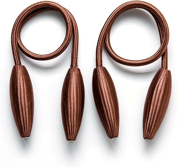 2 Pack Curtain Tiebacks -Brown