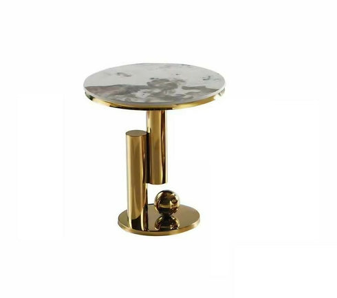 2 Piece High End Marble Top Living Room Table