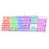 104-Key Mechanical RGB Wired Gaming Keyboard USB Interface Standard Transparent Keyboard.