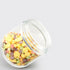 Round Glass Kitchen Food Grade Gold Plated Airtight Sealed Glass Storage Jar