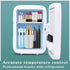 Mini Car Fridge Cooler Heater Portable Car Fridges Mirror Makeup Dual Use DC12V