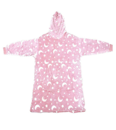 Glow In The Dark Starry Night Hoodie / Fleece Blanket -