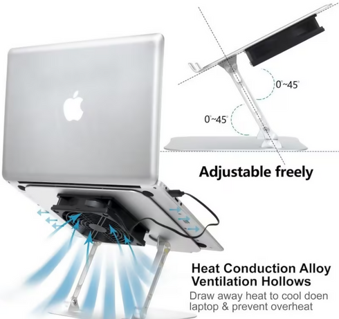 Laptop & Tablet Aluminum Stand - Adjustable & Foldable (GC)
