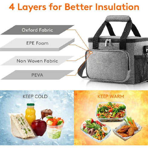 15L Insulated Cooler Lunch Bag