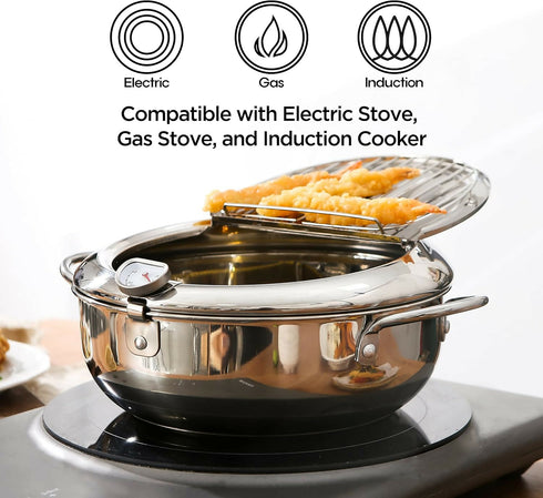 Stainless Steel Deep Fryer Pot