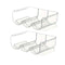 2PCS Stackable Clear Acrylic Refrigerator Wine Holder Bottle Holder