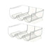 2PCS Stackable Clear Acrylic Refrigerator Wine Holder Bottle Holder