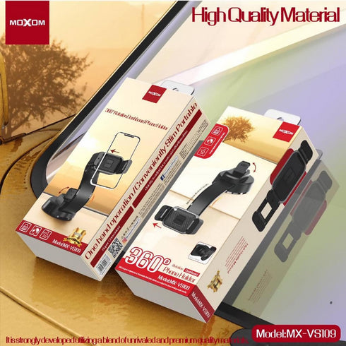 Moxom MX-VS109 360 Rotation Dashboard Phone Holder Black.