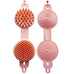Cleaning and massage double-sided hair brush
