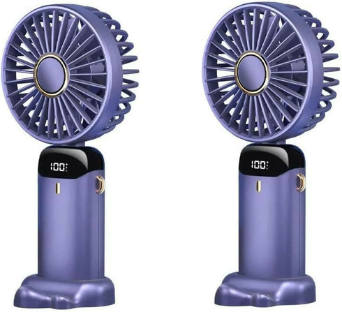 Portable Handheld USB Rechargeable Fan Pack of 2