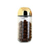 Round Glass Kitchen Food Grade Gold Plated Airtight Sealed Glass Storage Jar