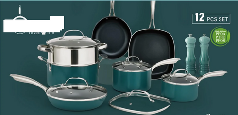 Cookware Pots Set with Lids 12pcs