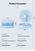 Table lamp circulating fan