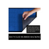 Ribbed Doormat - 100% Polyester & 100% PVC Backing - 50x80cm - Blue