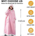 Oversized Sherpa Hoodie Blanket for Women and Men