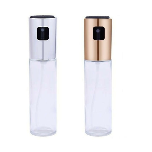 Set of 2 Stainless Steel Kitchen Oil Sprayer Bottle Pump 100ml