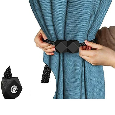 Magnetic Curtain Tieback -Black