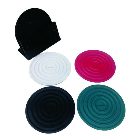 Hot Plat Coasters Silicone with Organizing Stand Set Of 4