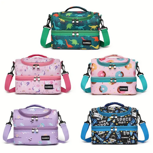Double Decker Cooler Insulated Lunch Bag