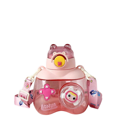 Cute Square Plastic Water Bottle