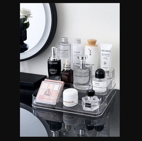 Transparent 3 Tier Tabletop Makeup Organiser
