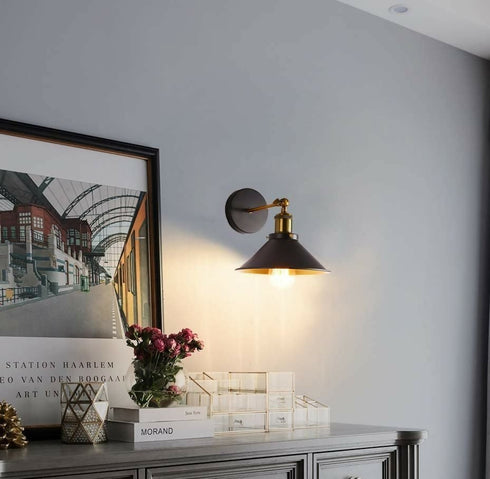 Rustic Antique Metal Wall Sconce