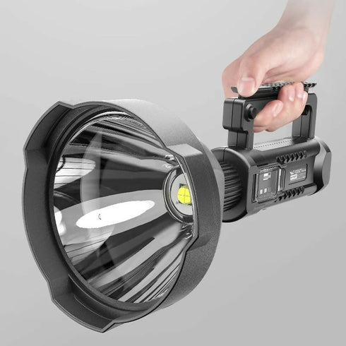 Super Bright LED Spotlight USB Rechargeable Outdoor Flashlight