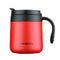 500ml Stainless Steel Thermos Coffee Mug with Handle-Red