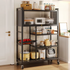 Kitchen Floor-standing Storage Rack, Multi-layer Fruit and Vegetable Storage Rack-FU-10027 - BLACK
