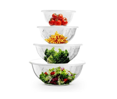 Salad Bowls with Lids 4pc Set