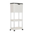Kitchen Three-Layer Mobile Trash Can - Clean White