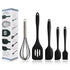 Silicone Cooking Utensils of 5 Pieces - Black