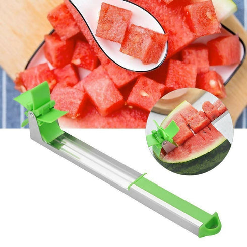 Watermelon Slicer Cutter Knife Windmill Stainless Steel Knife