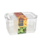 2 in1 Clear Plastic Fruit and Veggie Drainer Storage Box