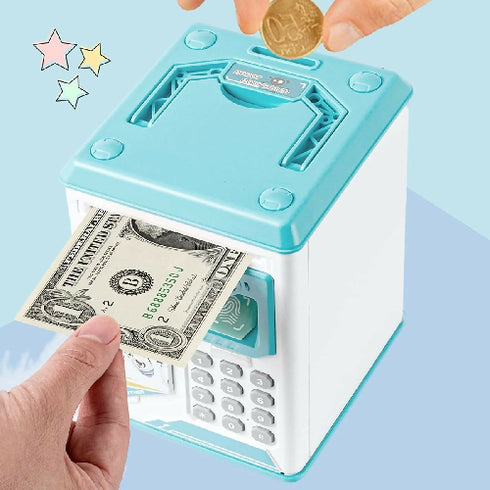 Electronic Piggy Bank with Fingerprint and Password