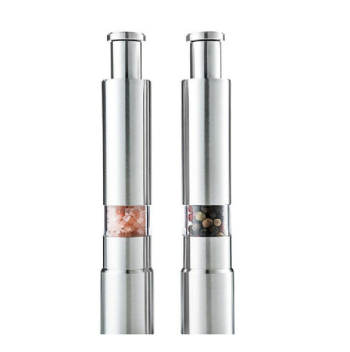 Stainless Steel Salt and Pepper Grinder Set