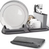 4-in-1 Dish Drying Rack Kitchen Folding Draining Dish Fork Storage Rack Drying Dish Sink Rack With Dish Mat