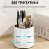 360 Rotating Knives Holder Multi-Functional Kitchen Utensil Holders - white & grey