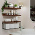 Brown-Black Bathroom Furniture Set