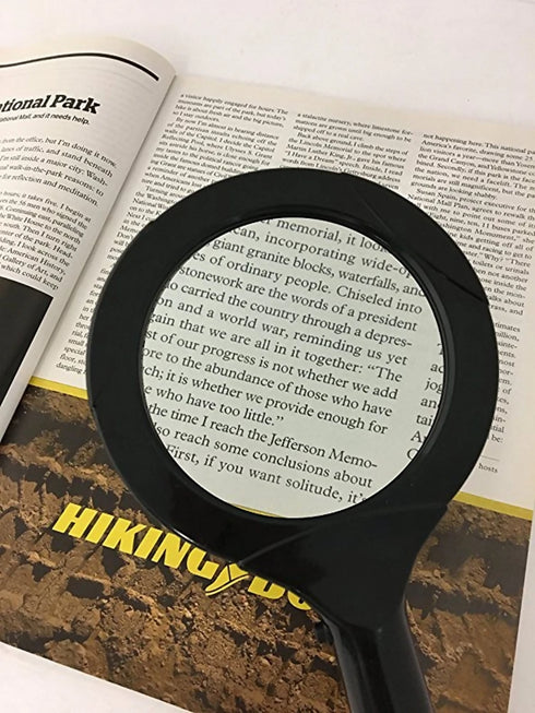 COB LED Lighted Handheld Magnifier with 3 LED Lights