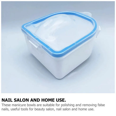 Hand Nail Manicure Soaking Bowl - blue