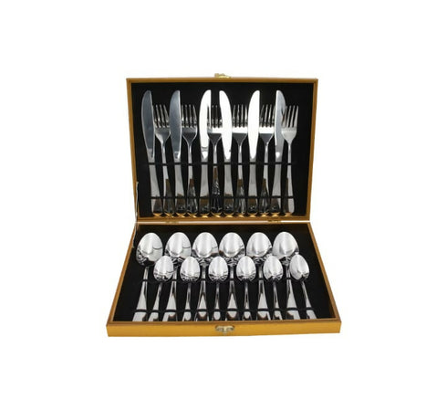 24 Piece Stainless Steel Cutlery Set