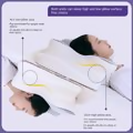 Contoured Memory Foam Pillow for Neck and Shoulder Pain Relief Pillow - Grey
