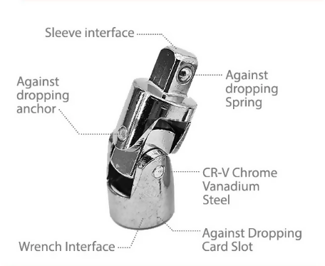 SADAGOOD CRV 9PCS 1/4" RATCHET HANDLE