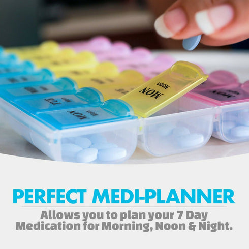 Weekly Pill Organizer 2 Times A Day