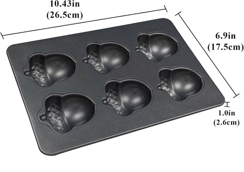 W-514 Lingdang 6-Hole cake mold