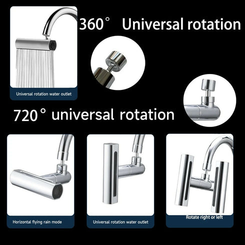 3 Water Discharge Faucet Sprayer Chrome