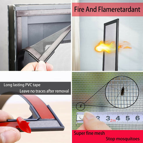 Magnetic Window Screen -Grey