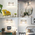 2-Light Bathroom Vanity Light Fixtures Modern Wall Lighting